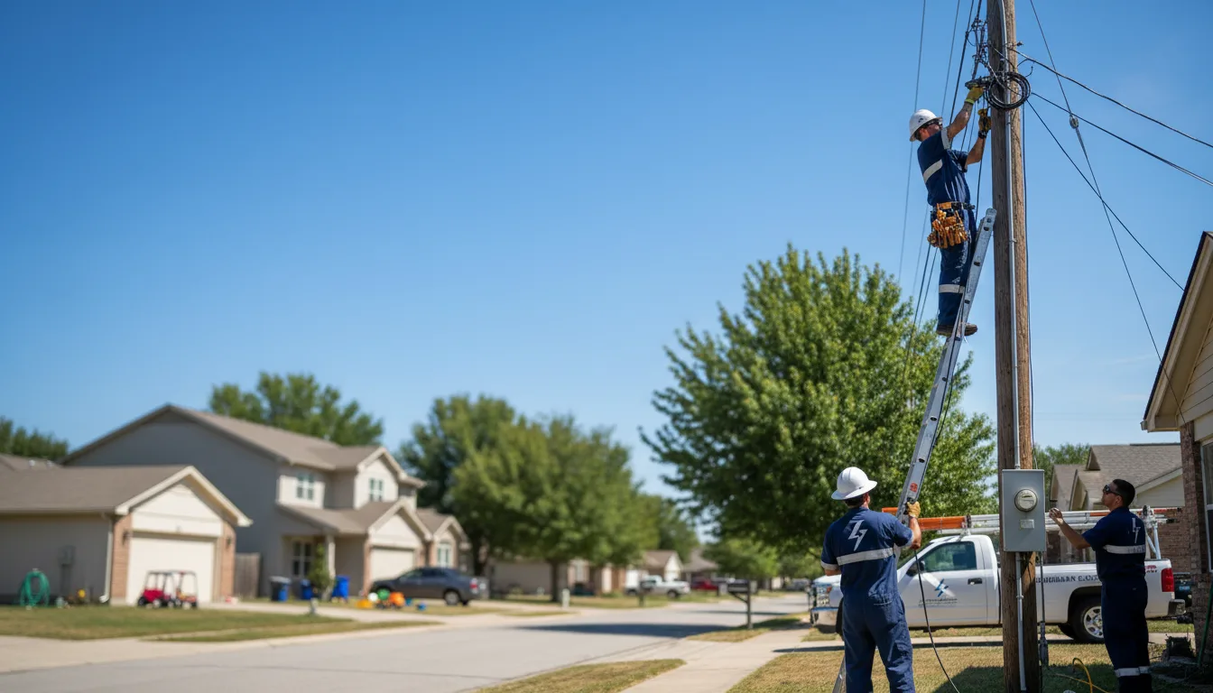Residential electrician providing installation services in Flourtown, PA
